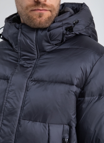 Пуховик мужской с капюшоном 