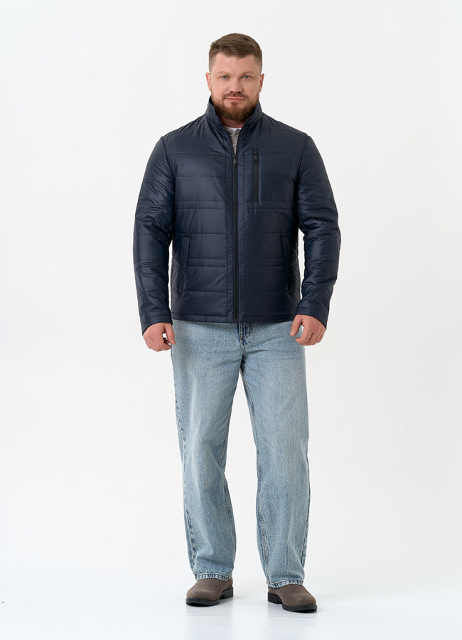 Мужская куртка с воротником стойкой модель № 32543 в кредит