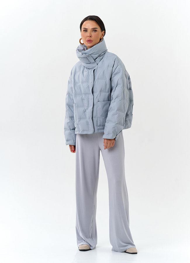 Женская куртка с воротником стойкой модель № 32662 универмаг малина