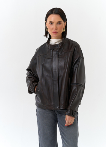 Женская куртка из натуральной кожи