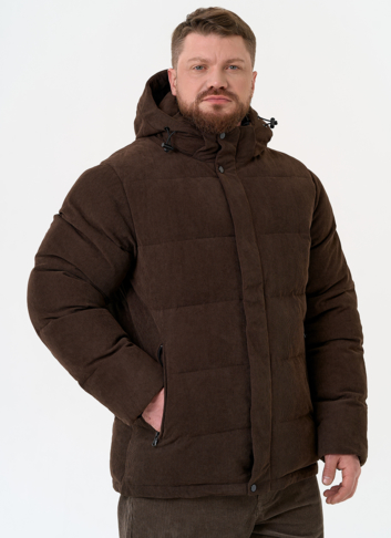Мужской вельветовый пуховик