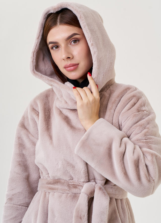 Пальто из искусственного меха модель № 23486 универмаг малина