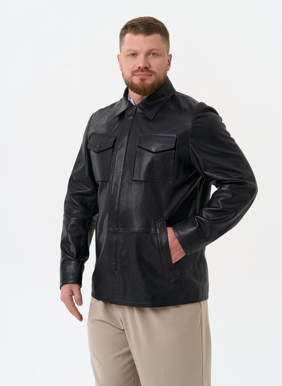 Мужская куртка из натуральной кожи