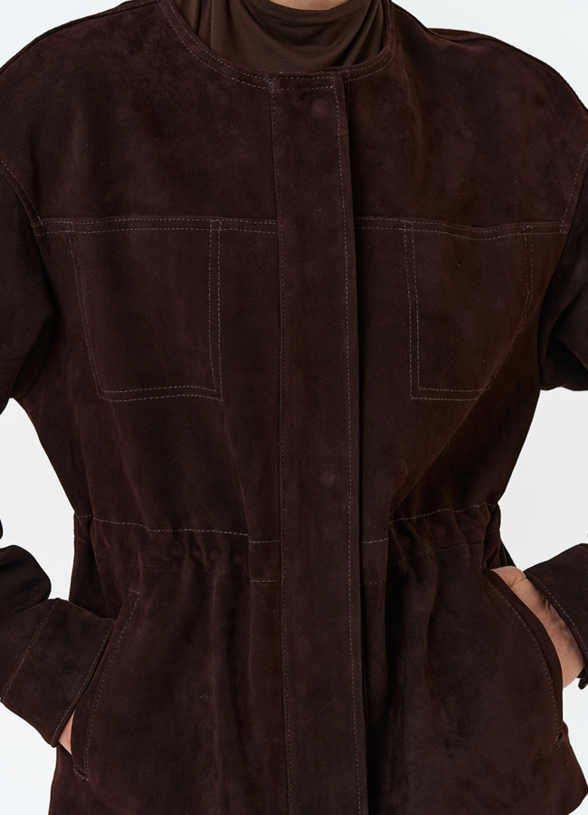 Жакет из натуральной замши модель № 33139 универмаг малина