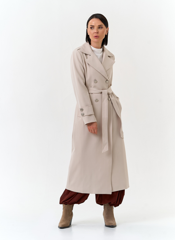 Женский плащ с поясом