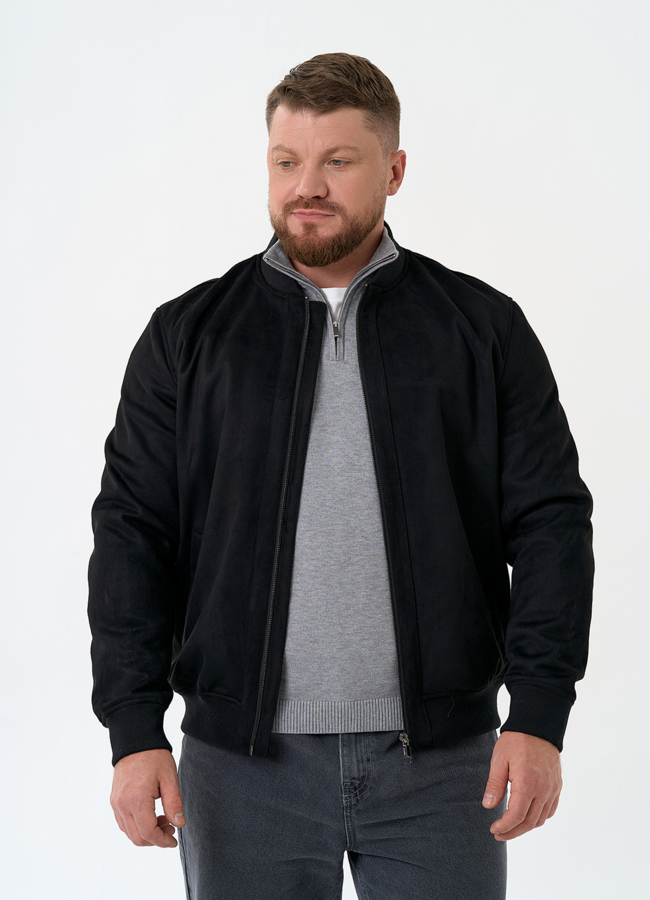 Мужская куртка бомбер из эко замши модель № 30293 универмаг малина