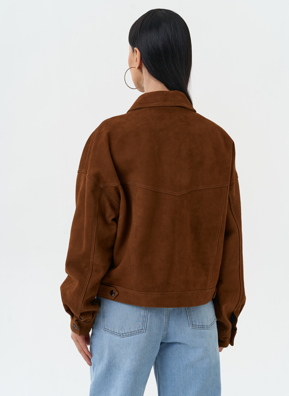 Женская куртка из натуральной замши