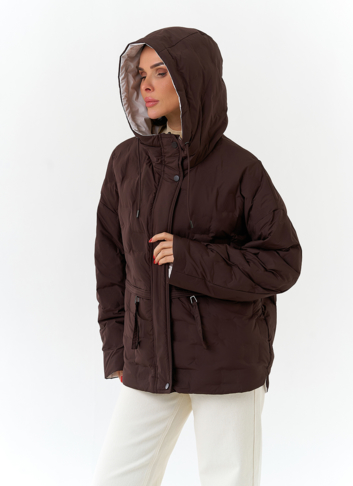 Женская двухсторонняя куртка с капюшоном