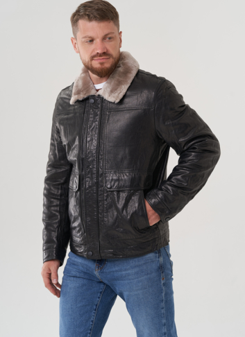 Куртка мужская из натуральной кожи 