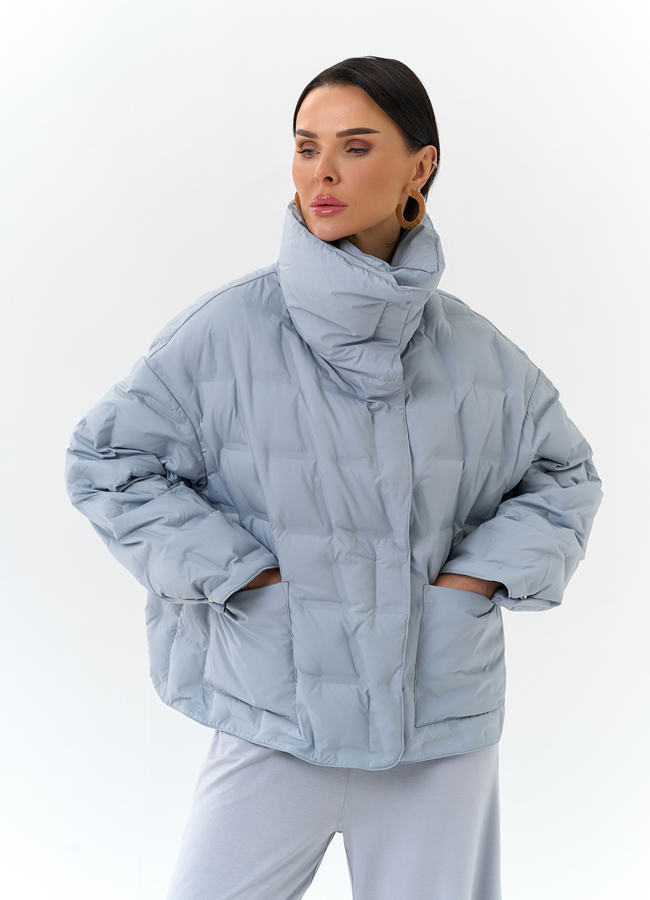 Женская куртка с воротником стойкой модель № 32662 универмаг малина