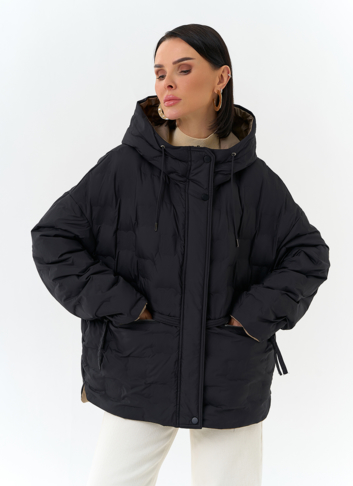 Женская двухсторонняя куртка с капюшоном