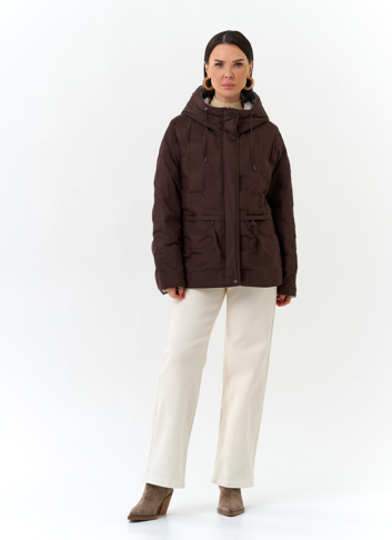 Женская двухсторонняя куртка с капюшоном