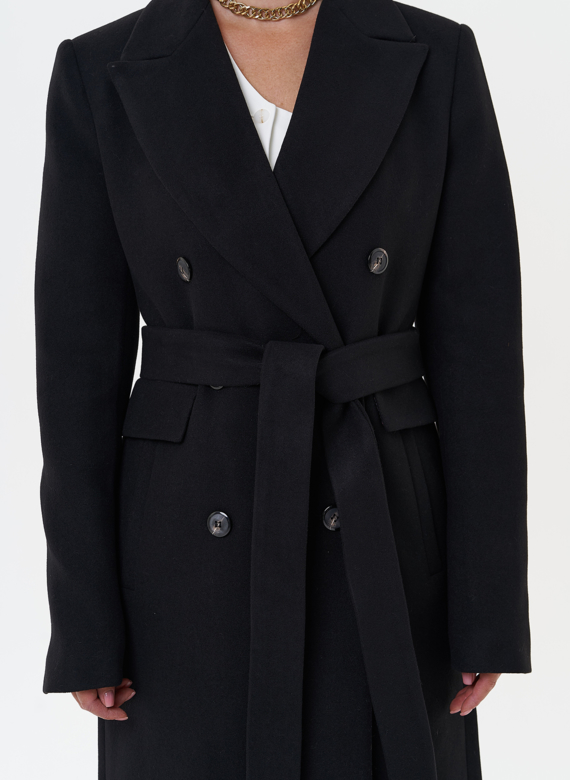 Классическое пальто с английским воротником
