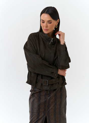 Женская двухсторонняя куртка из натуральной кожи