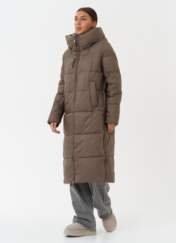 Пуховик на био пухе с капюшоном