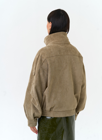 Женская куртка из эко замши