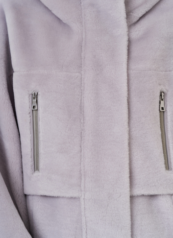 Полупальто женское с капюшоном